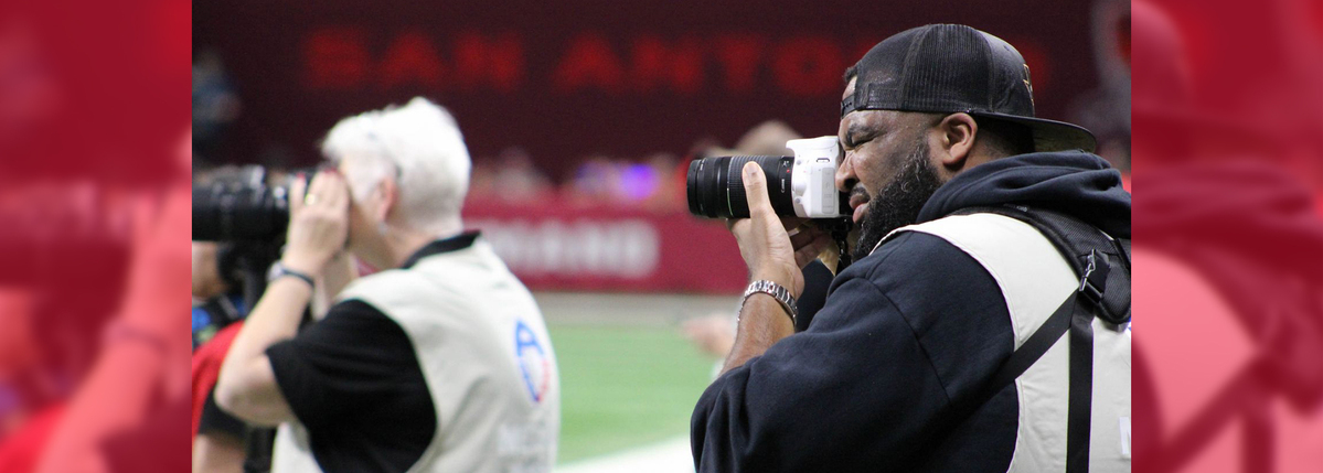 Keith Crear as a sports photojournalist with type 2 diabetes
